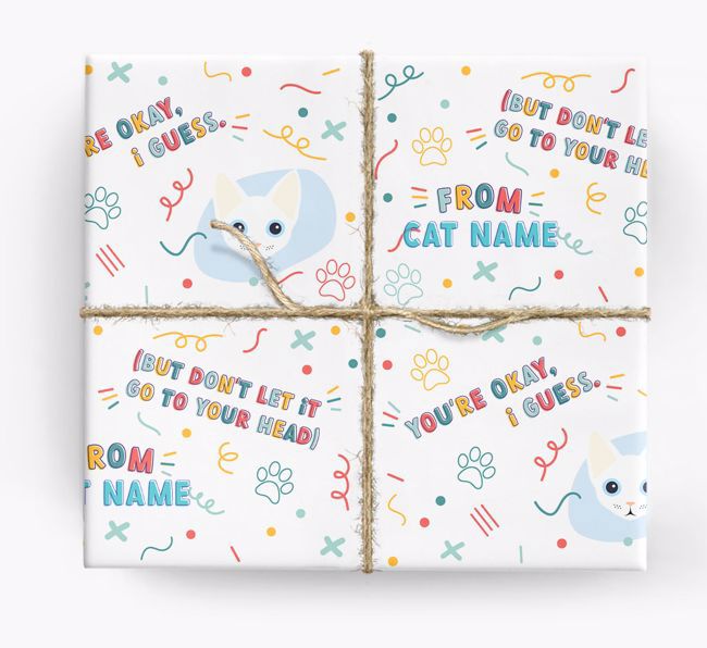 You're Okay: Personalised {breedFullName} Wrapping Paper